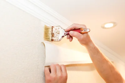 Pose de papier peint à Sainte-Gemme-la-Plaine — revêtements muraux et toiles de verre